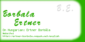 borbala ertner business card
