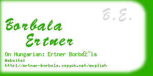 borbala ertner business card